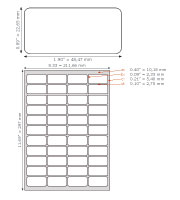 Product#9213 Label Size: 0.89" x 1.90"