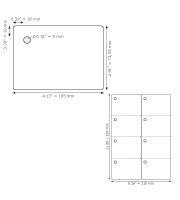 Product#9260-A4 Tag Size: 2.91" x 4.13"